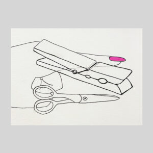 Wasknijper of schaar